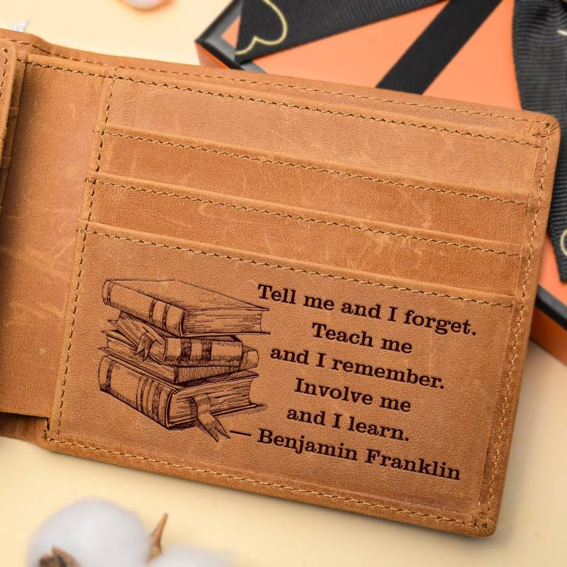 Benjamin Franklin Motivational Quotes - Bifold Wallet