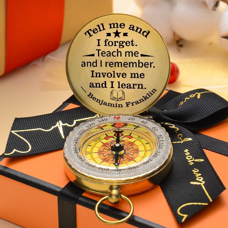 Benjamin Franklin Motivational Quotes - Compass