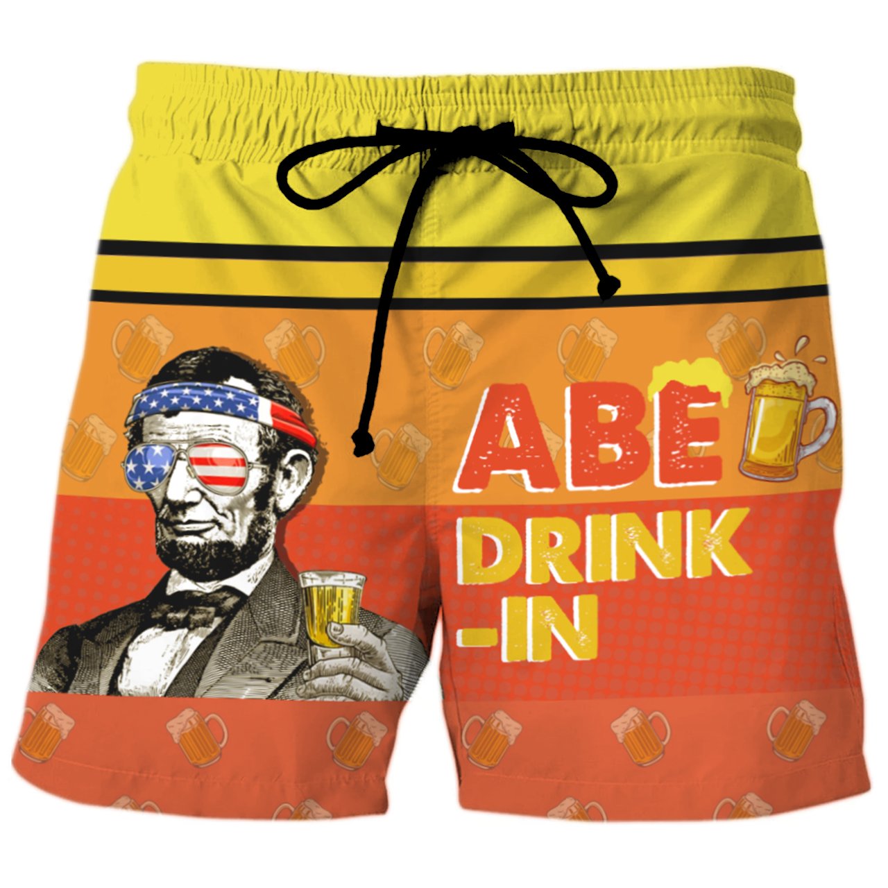 Abe Drinkin - Custom Swim Trunks