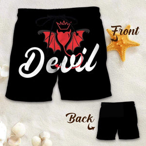 Couple Matching - Angel And Devil - Shorts